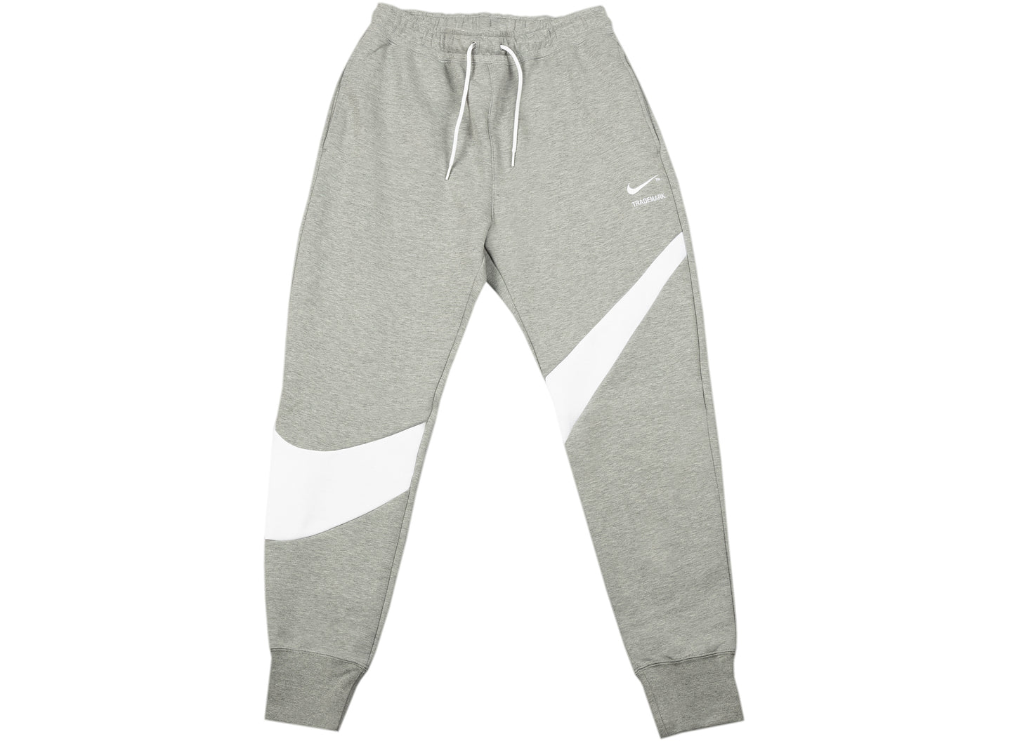 Nike Sportswear Swoosh Tech Fleece Pants in Dark Grey Heather / White