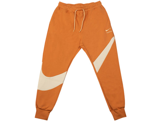 Nike Sportswear Swoosh Tech Fleece Pants in Hot Curry / Pearl White / Canvas