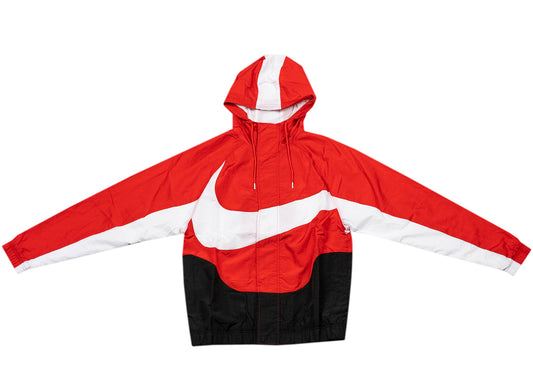 Nike Sportswear Swoosh Woven Jacket in University Red / Black / White