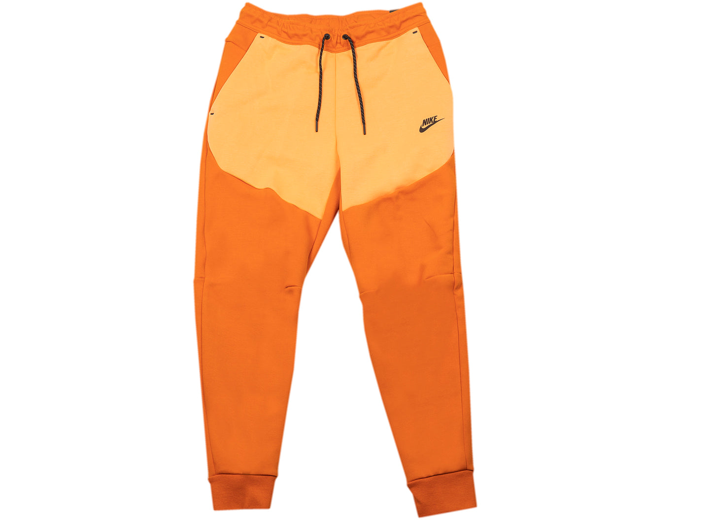 Nike Sportswear Tapered Tech Fleece Joggers in Campfire Orange / Orange Frost / Black