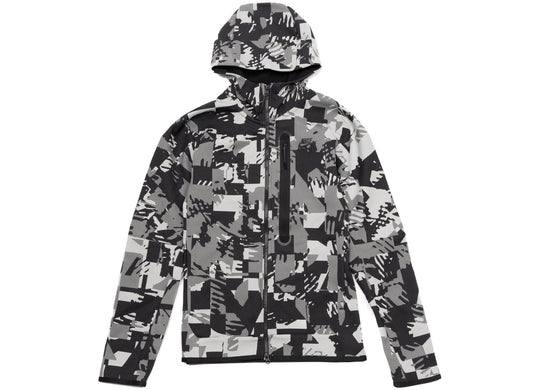 Nike Sportswear Tech Fleece Full Zip Jacket in Light Smoke Grey / Black