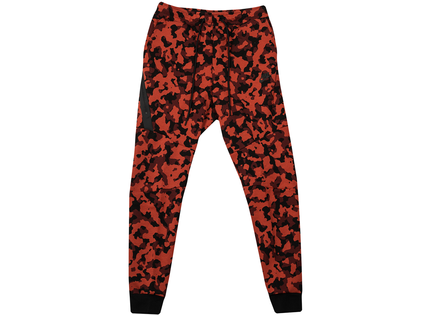Nike Sportswear Tech Fleece Men's Printed Joggers in Pueblo Red / Black