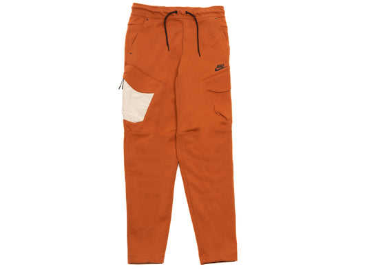 Nike Sportswear Tech Fleece Utility Pants in Burnt Sunrise / Light Bone / Black