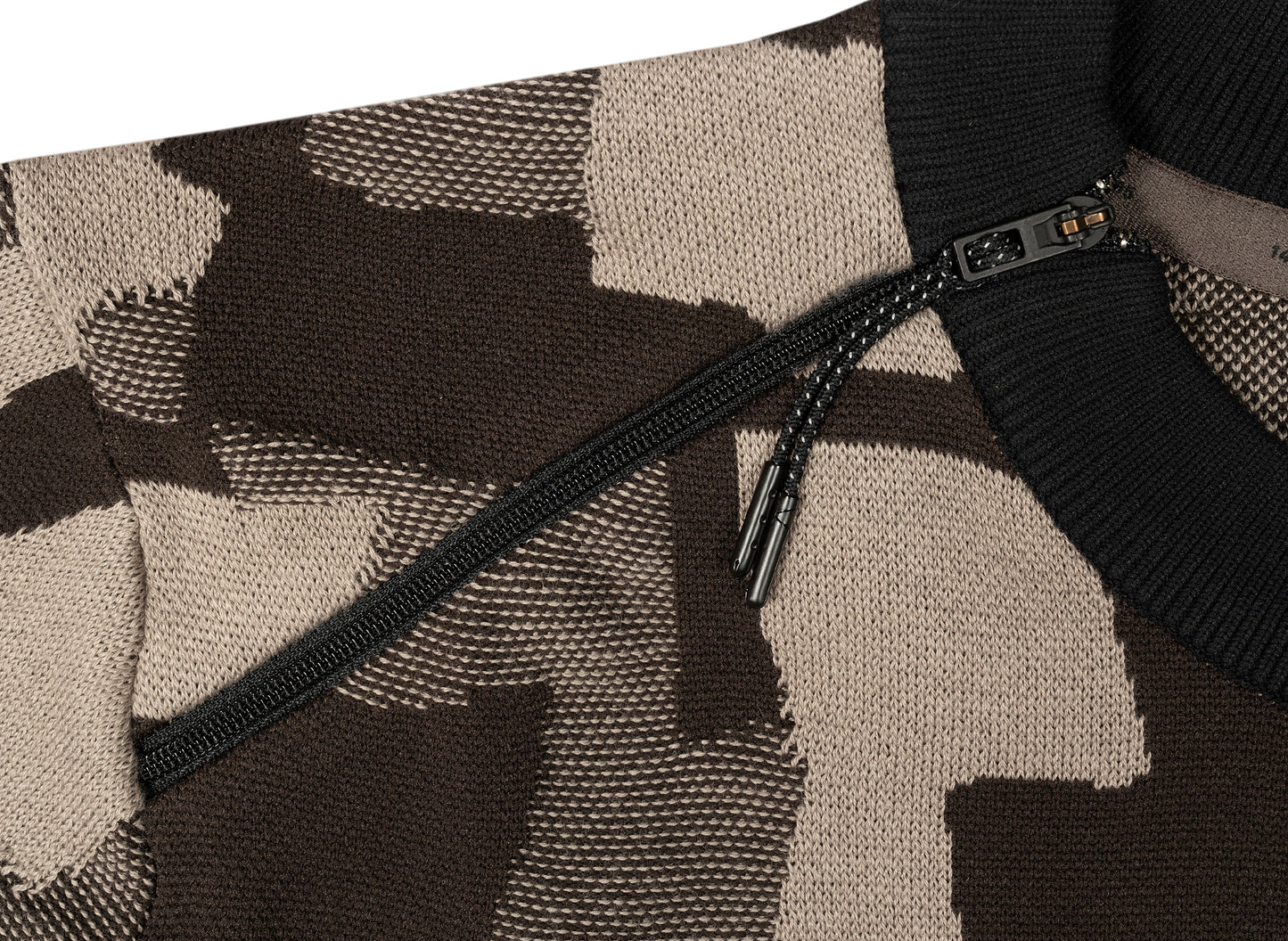 Nike Sportswear Tech Pack Engineered Sweater in Black / Moon Fossil