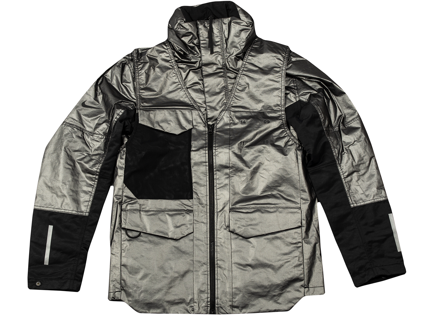 Nike Sportswear Tech Pack Synthetic Fill Jacket in Metallic Silver / Black / Reflective Silver
