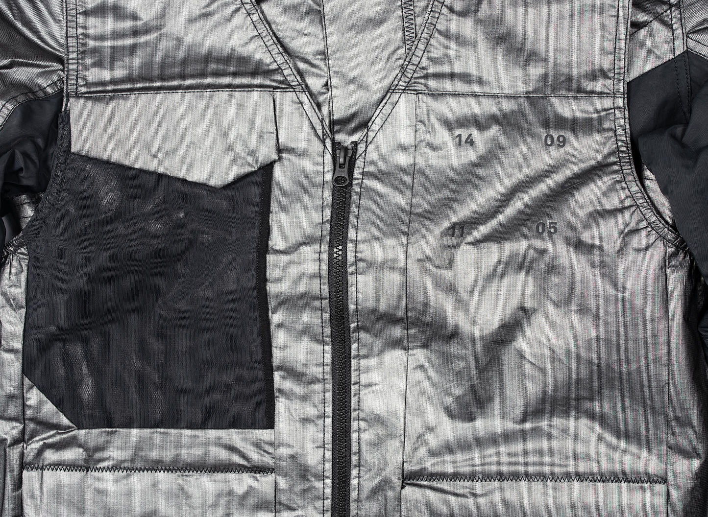 Nike Sportswear Tech Pack Synthetic Fill Jacket in Metallic Silver / Black / Reflective Silver