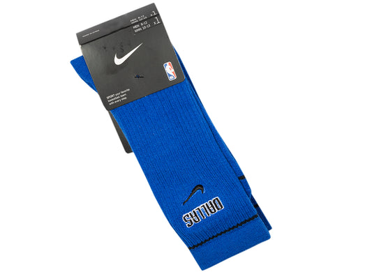 Nike x NBA Dallas Mavericks Courtside Socks in Game Royal / Black
