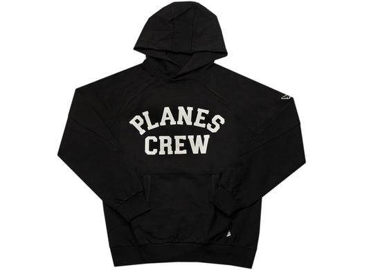 Paper Planes Crew Hoodie in Black