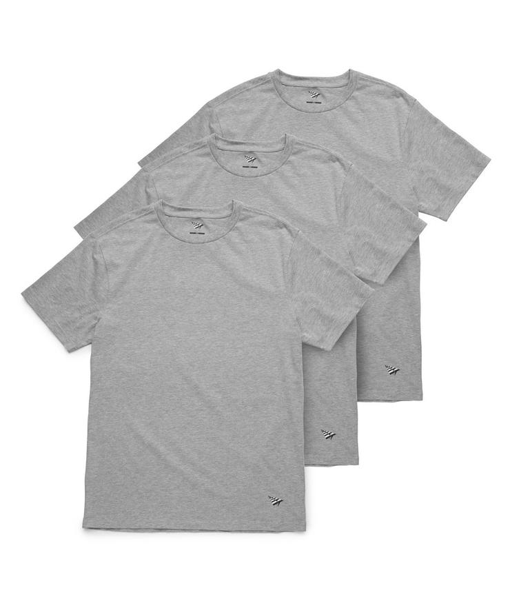 Camisetas Paper Planes Essential, paquete de 3, en gris