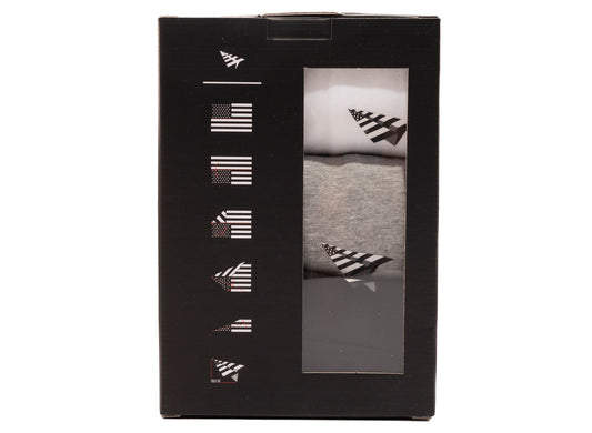 Paper Planes Multicolor Essential 3 Pack Tees in White / Grey / Black