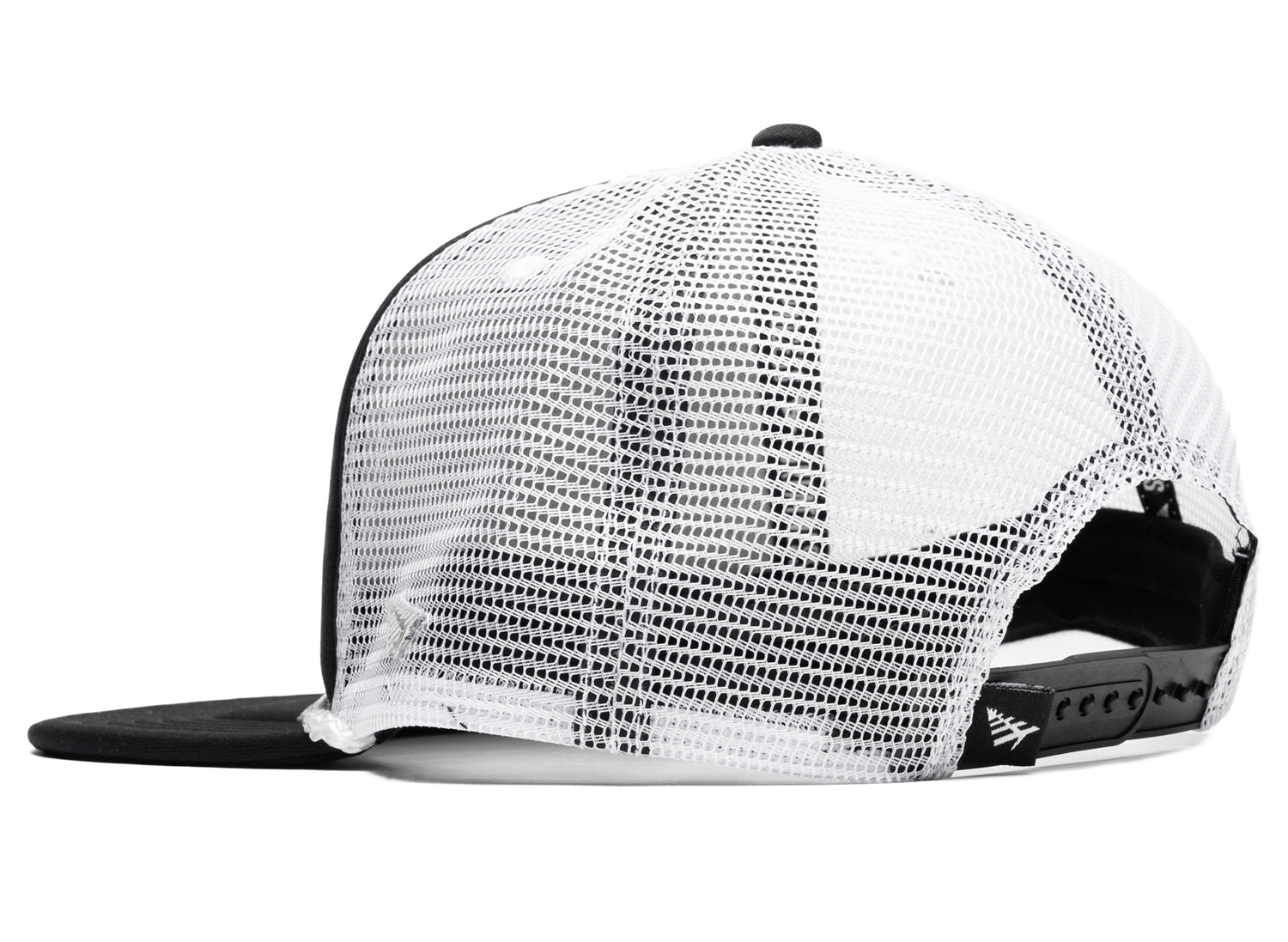 Paper Planes Script Trucker Hat in Black - view 2
