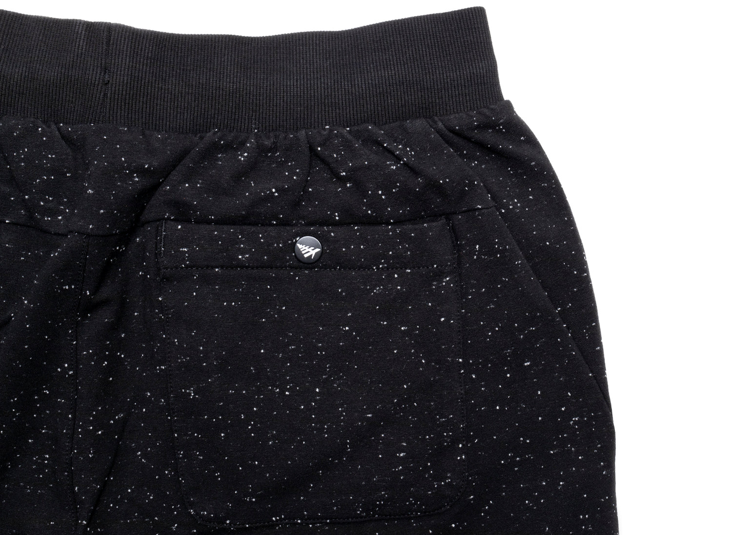 Paper Planes Speckled Shorts in Black - view 2