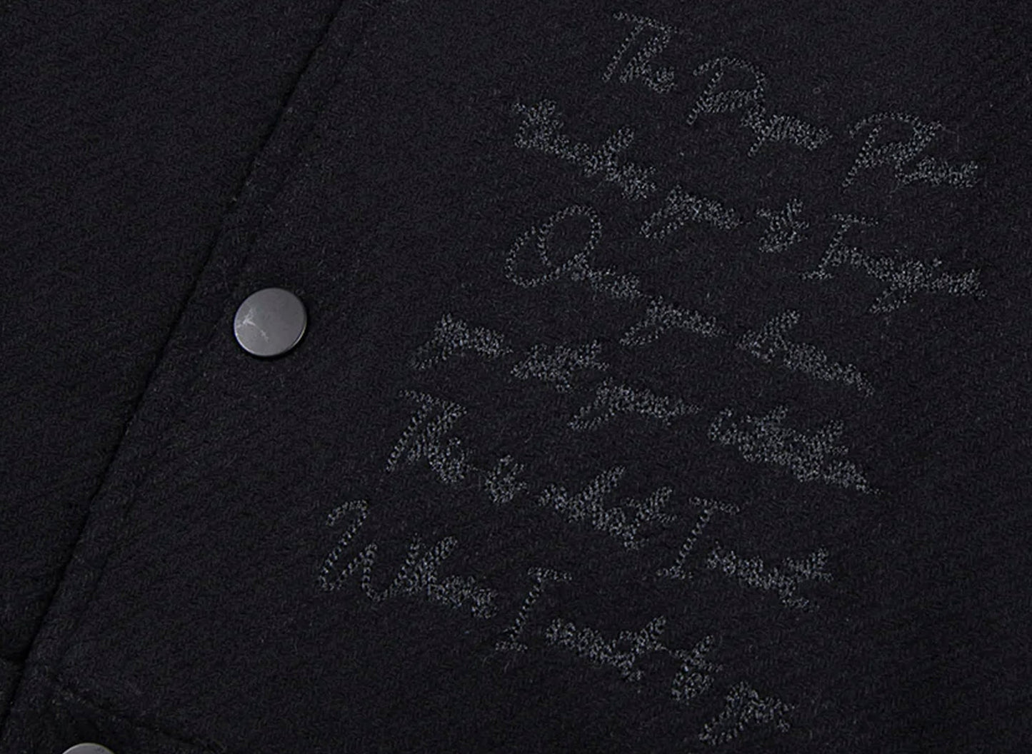 Paper Planes Varsity Jacket Triple Black - view 2
