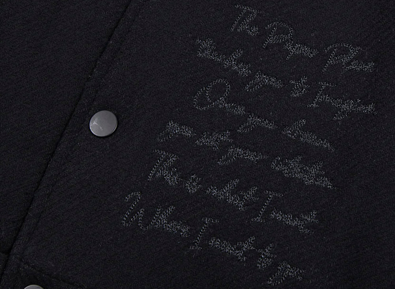 Paper Planes Varsity Jacket Triple Black - view 2