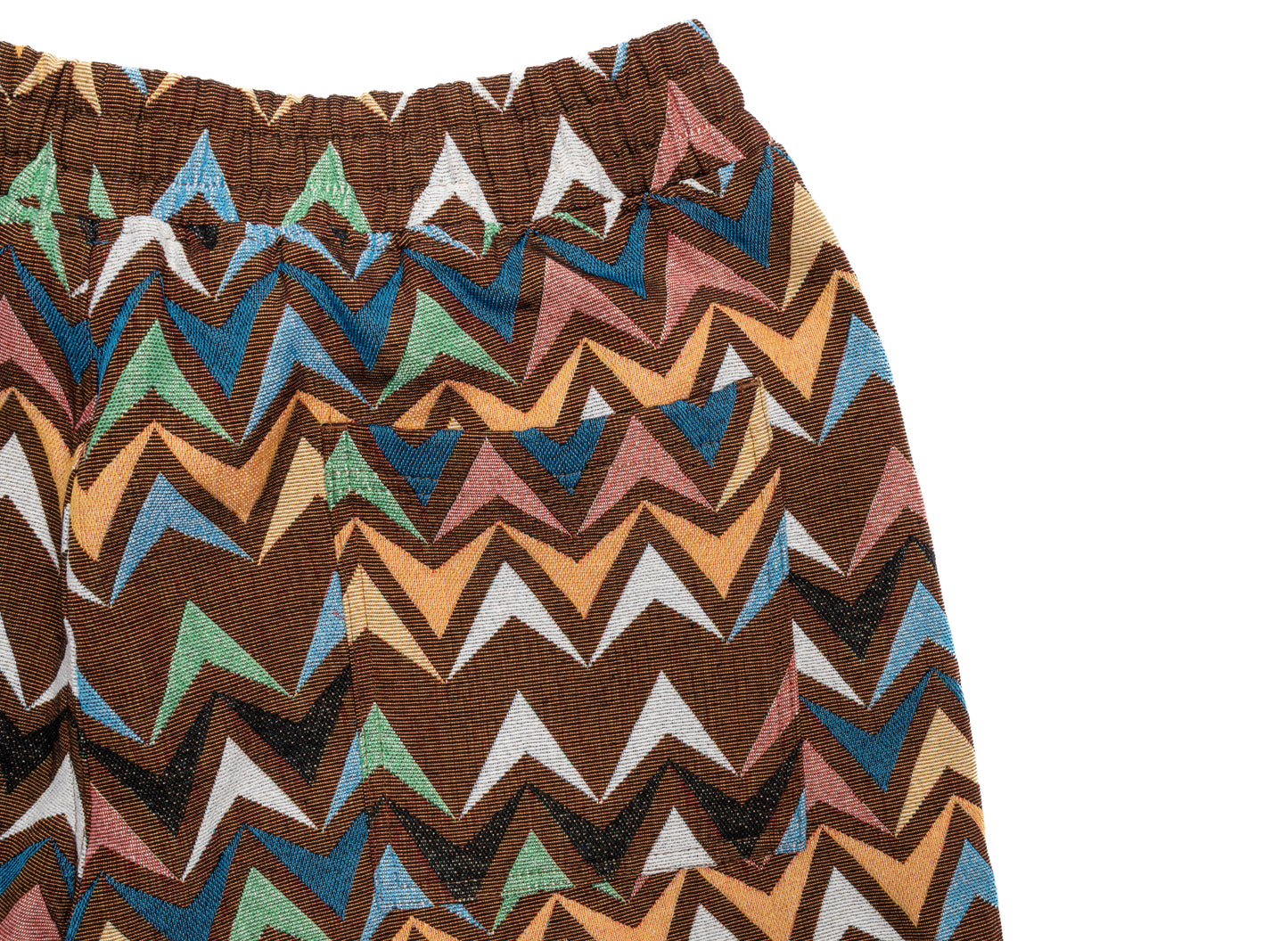 Pleasures Basket Woven Shorts in Brown - view 2