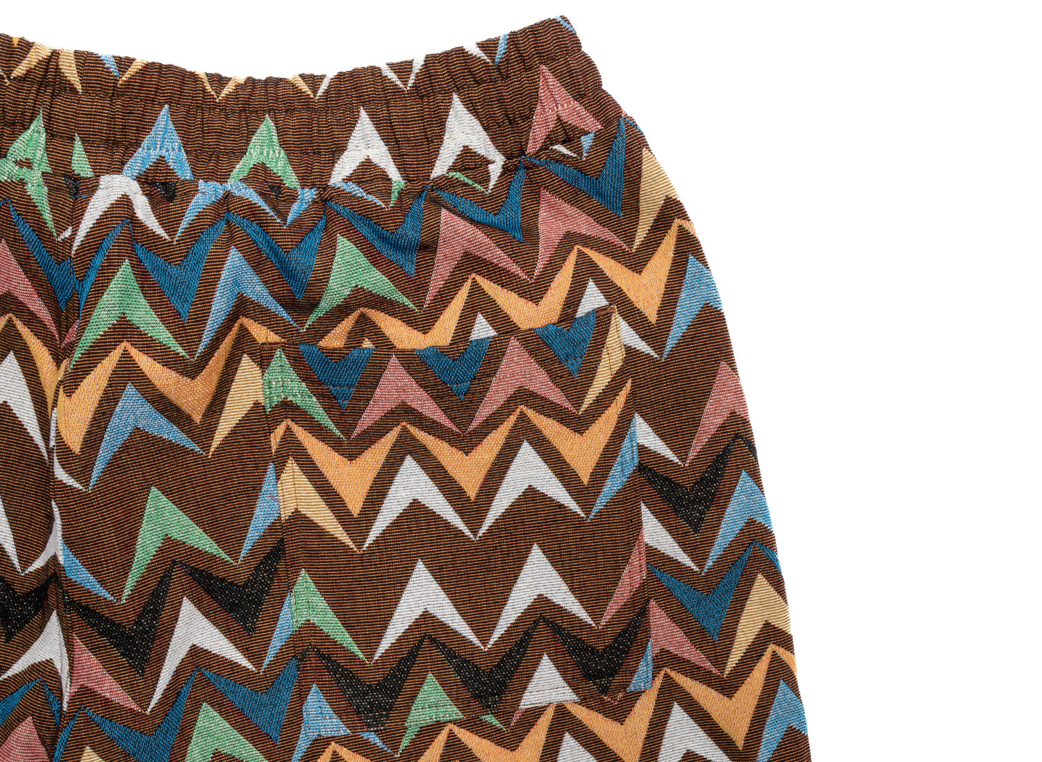 Pleasures Basket Woven Shorts in Brown - view 2