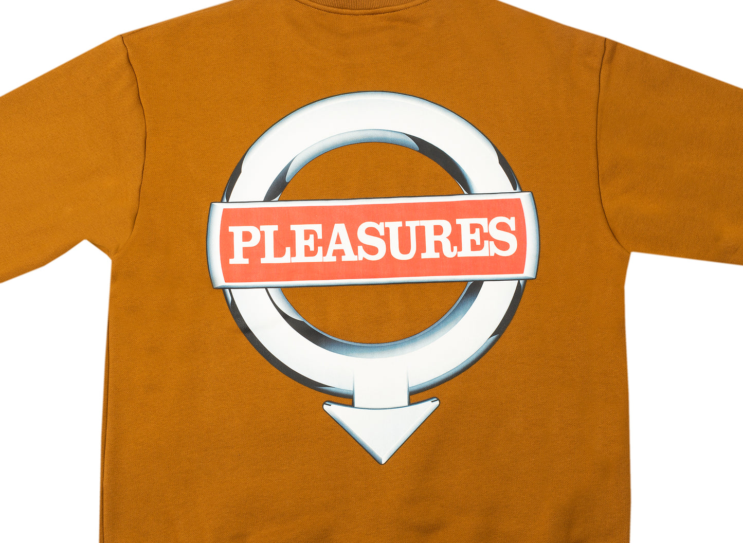 Pleasures Language Crewneck in Caramel