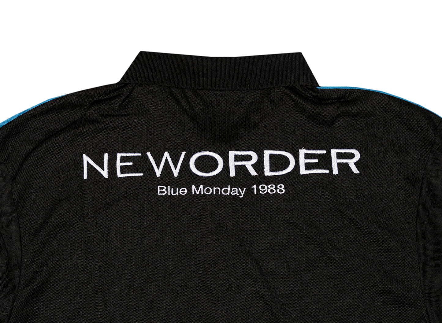Pleasures Monday Polo Shirt in Black / Blue