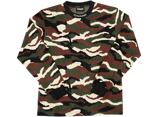 Pleasures Remember Crewneck in Green / Black