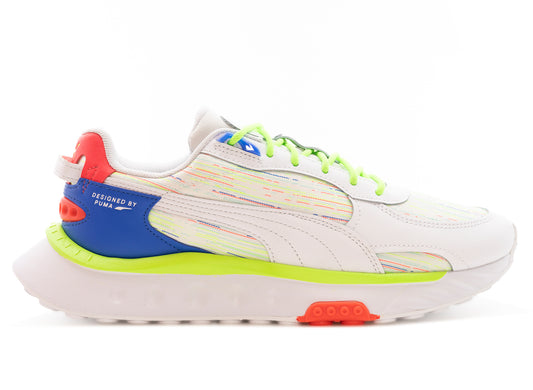 Puma Wild Rider Spectra in Puma White / Bluemazing