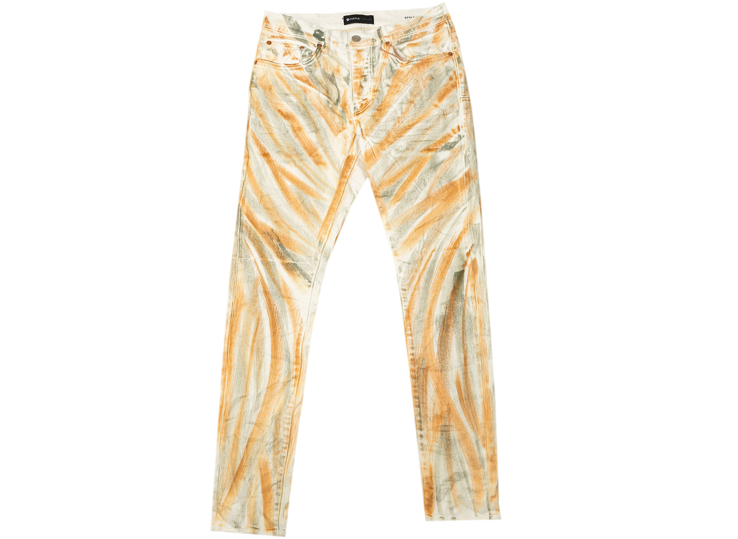 Purple Brand White Brush Stroke Jeans