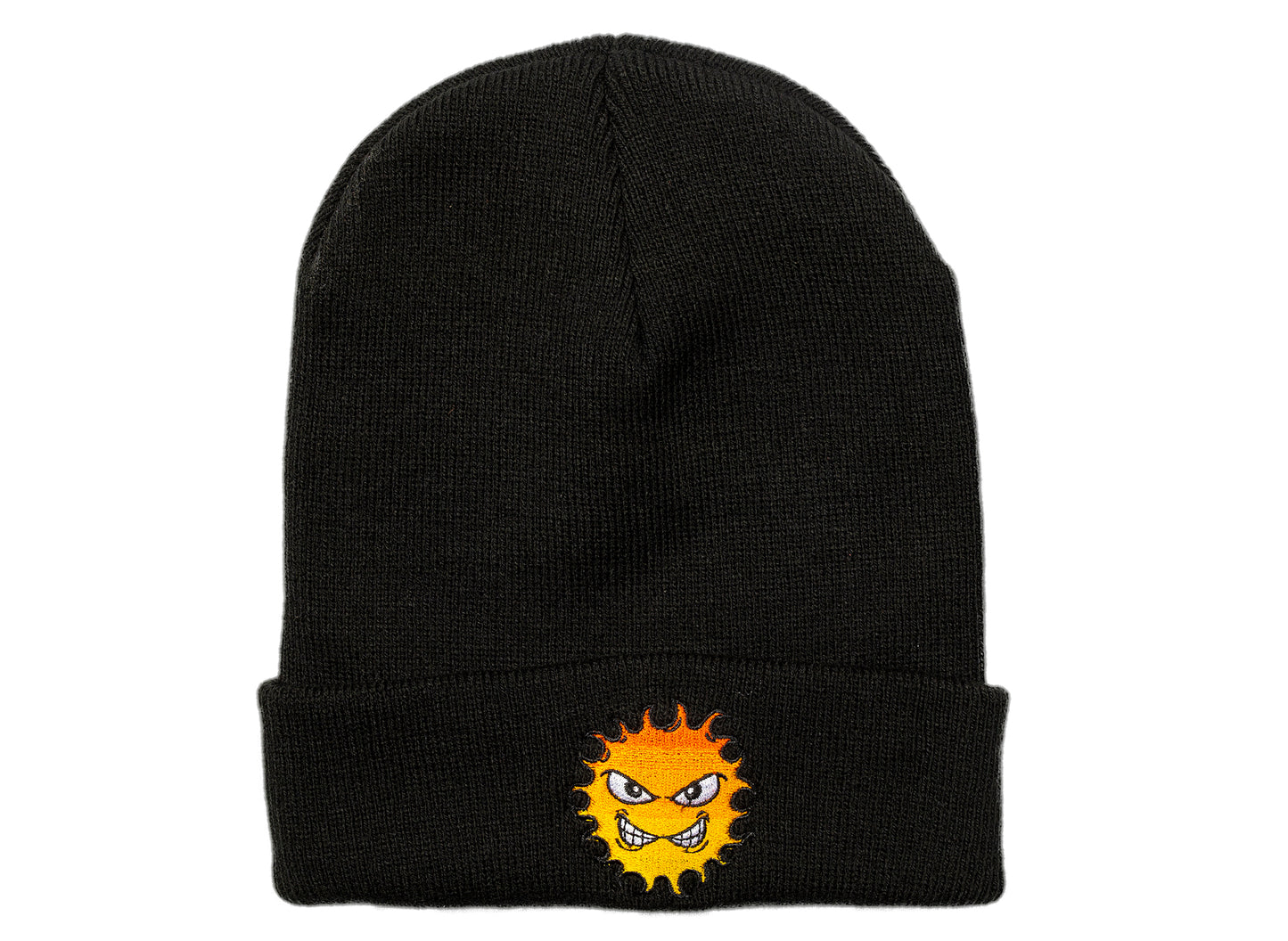 Rassvet (PACCBET) Strickmütze mit Logo und Stickerei in Schwarz