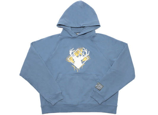 Reese Cooper Deerhead Hooded Sweatshirt in Slate