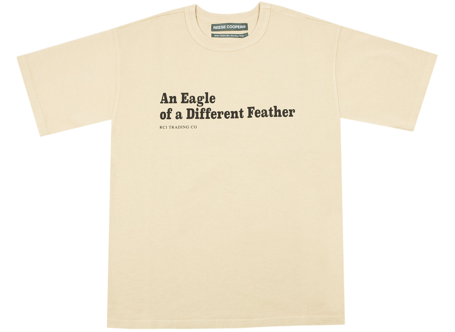 Reese Cooper Eagle of a Different Feather T-Shirt in Khaki