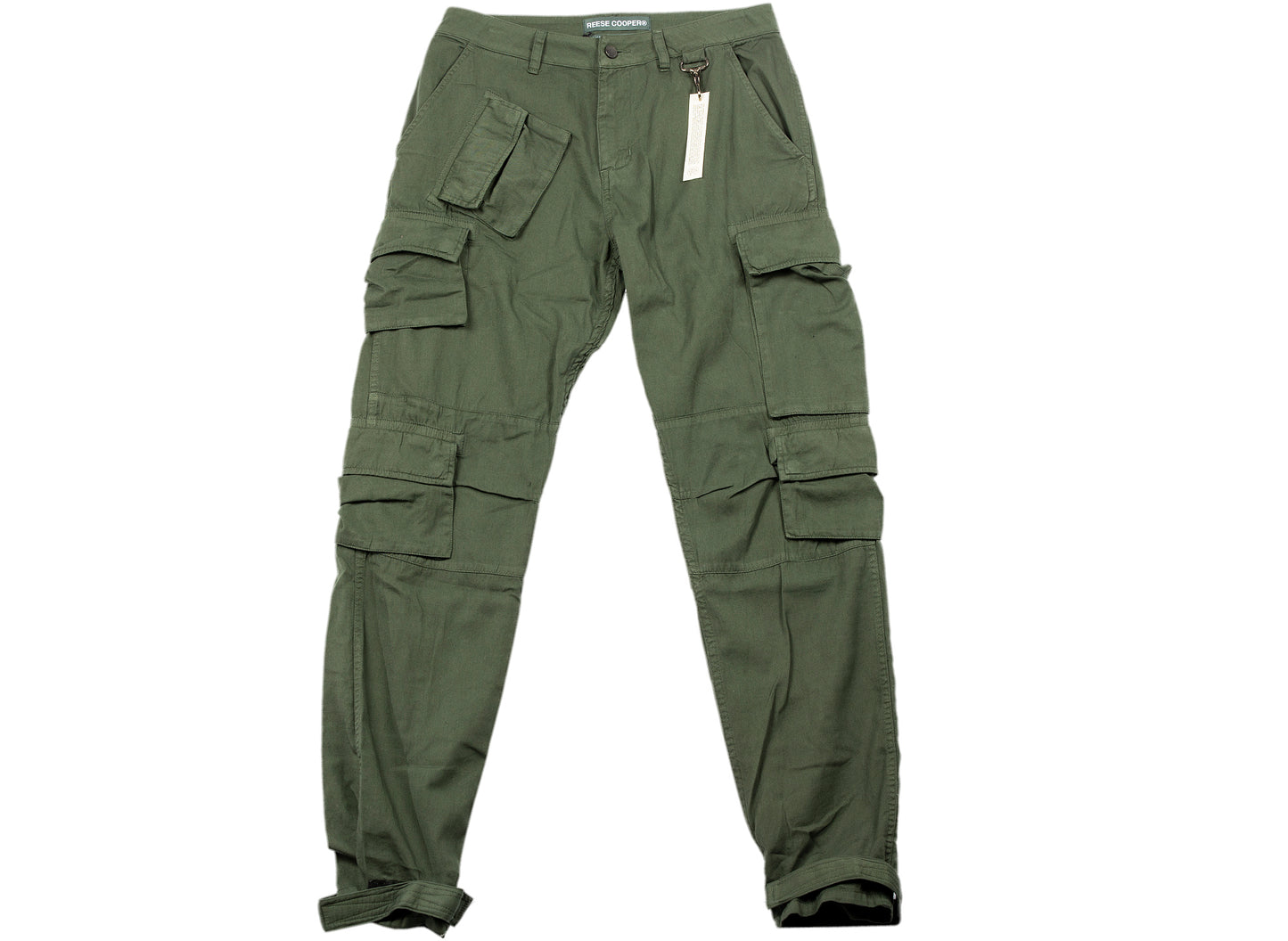 Pantalones cargo ligeros de algodón Reese Cooper en verde bosque