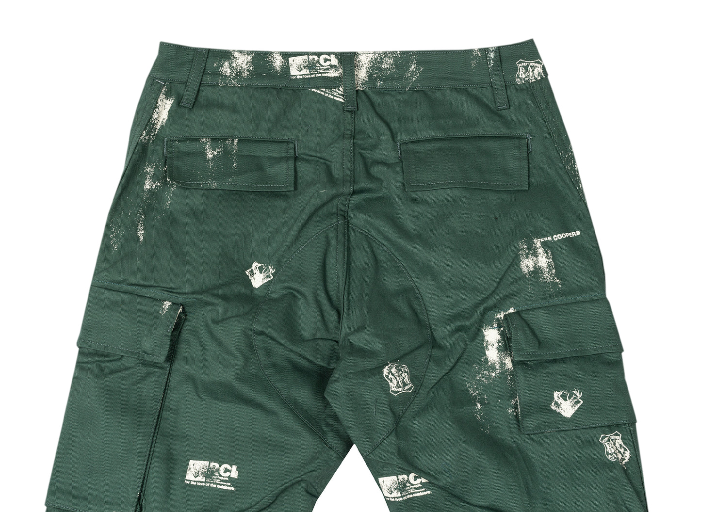 Reese Cooper Cargohose aus Baumwoll-Canvas mit Stempel-Print