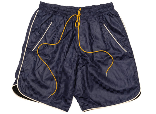 Rhude Checker PJ Shorts in Navy