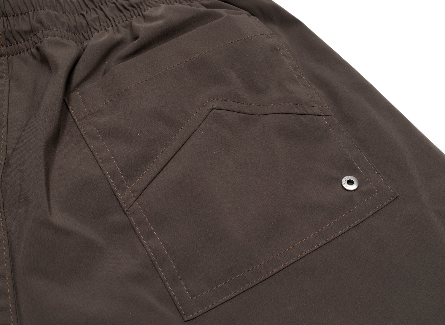 Rhude Logo Swim Trunks in Dark Grey - view 2