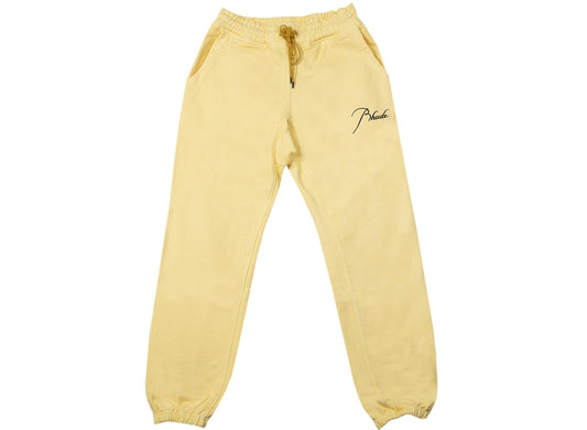 Rhude Pastel Sweatpants in Yellow