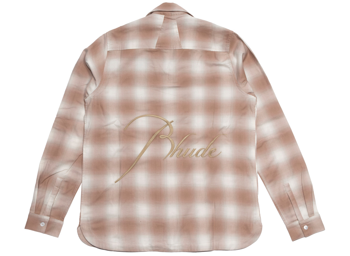 Rhude Sand Plaid Flannel - view 2