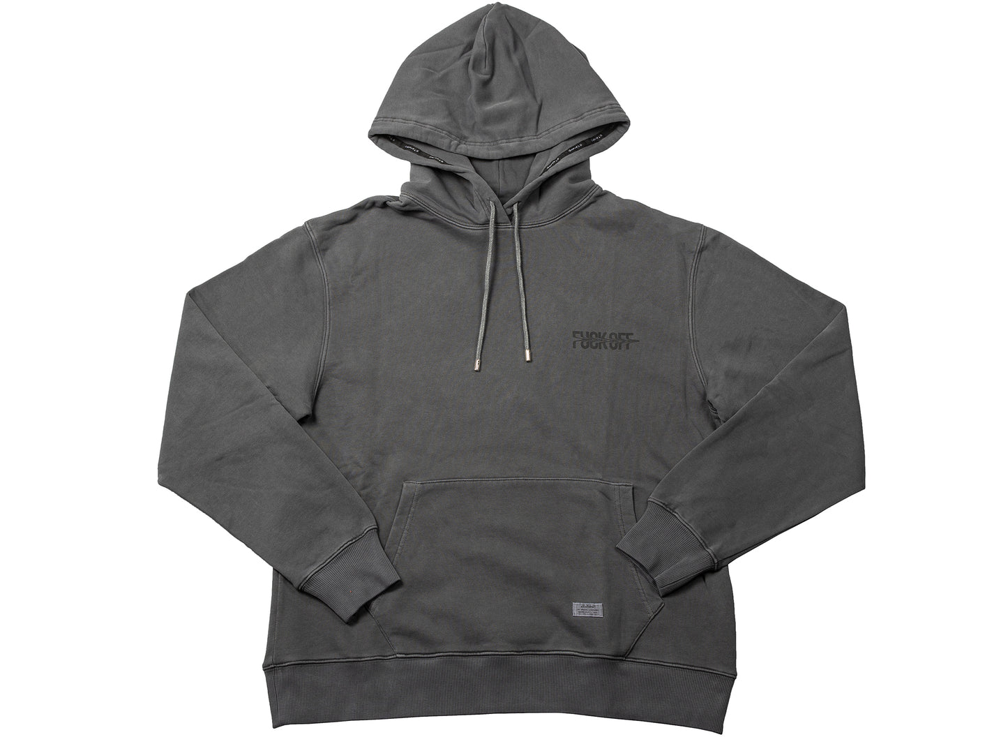 Stampd Fuck Off Drag Hoodie in Steel Grey