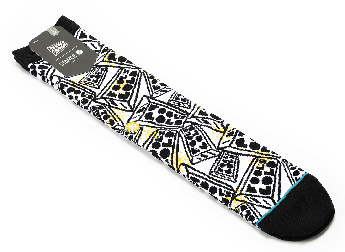 Stance All Over Bar Socks in White