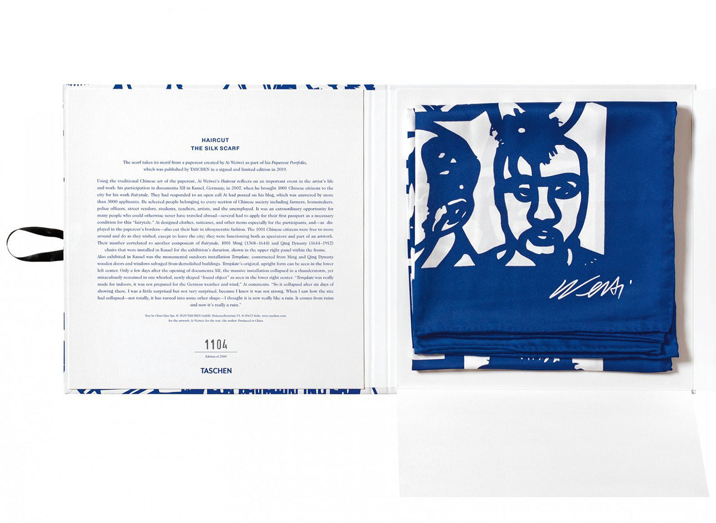 Taschen Limited Edition Schal 'Haircut' von Ai Weiwei