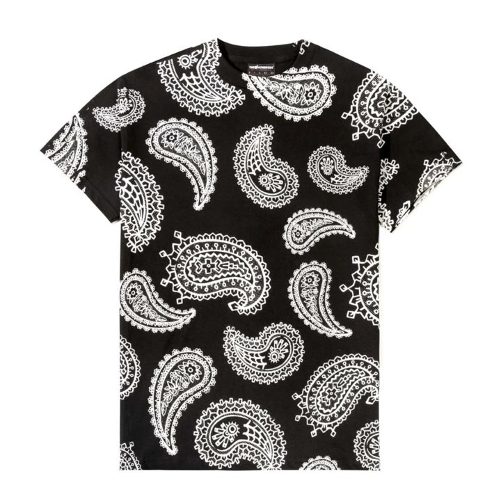 The Hundreds x Joshua Vides Paisley T-Shirt in Schwarz