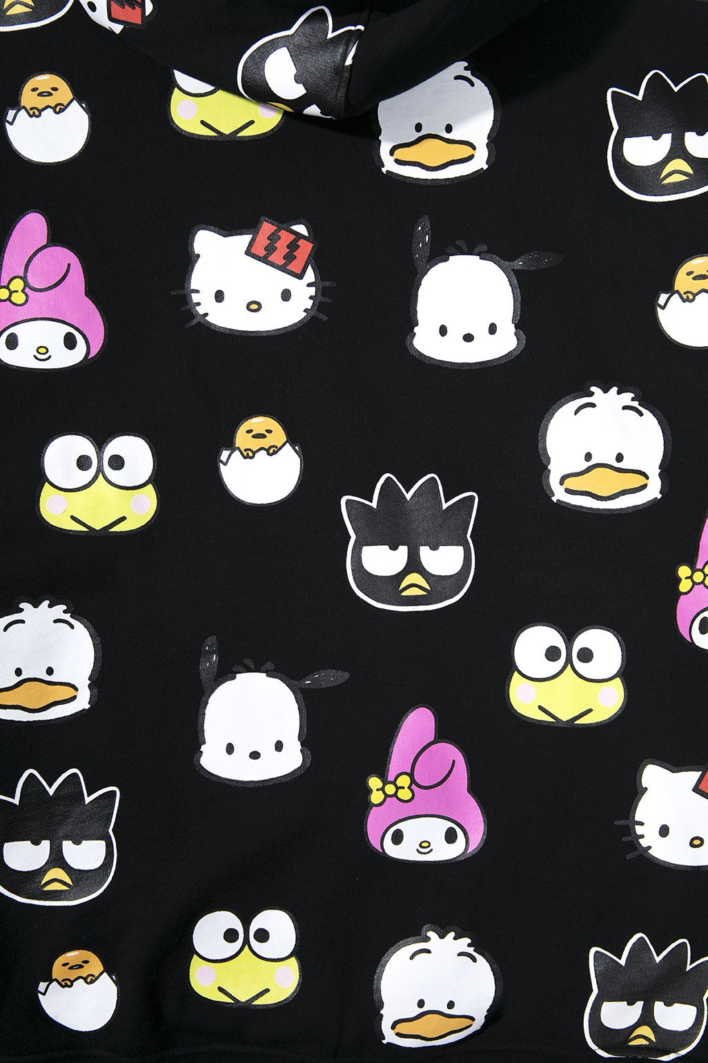 The Hundreds x Sanrio Heads Kapuzenpullover in Schwarz