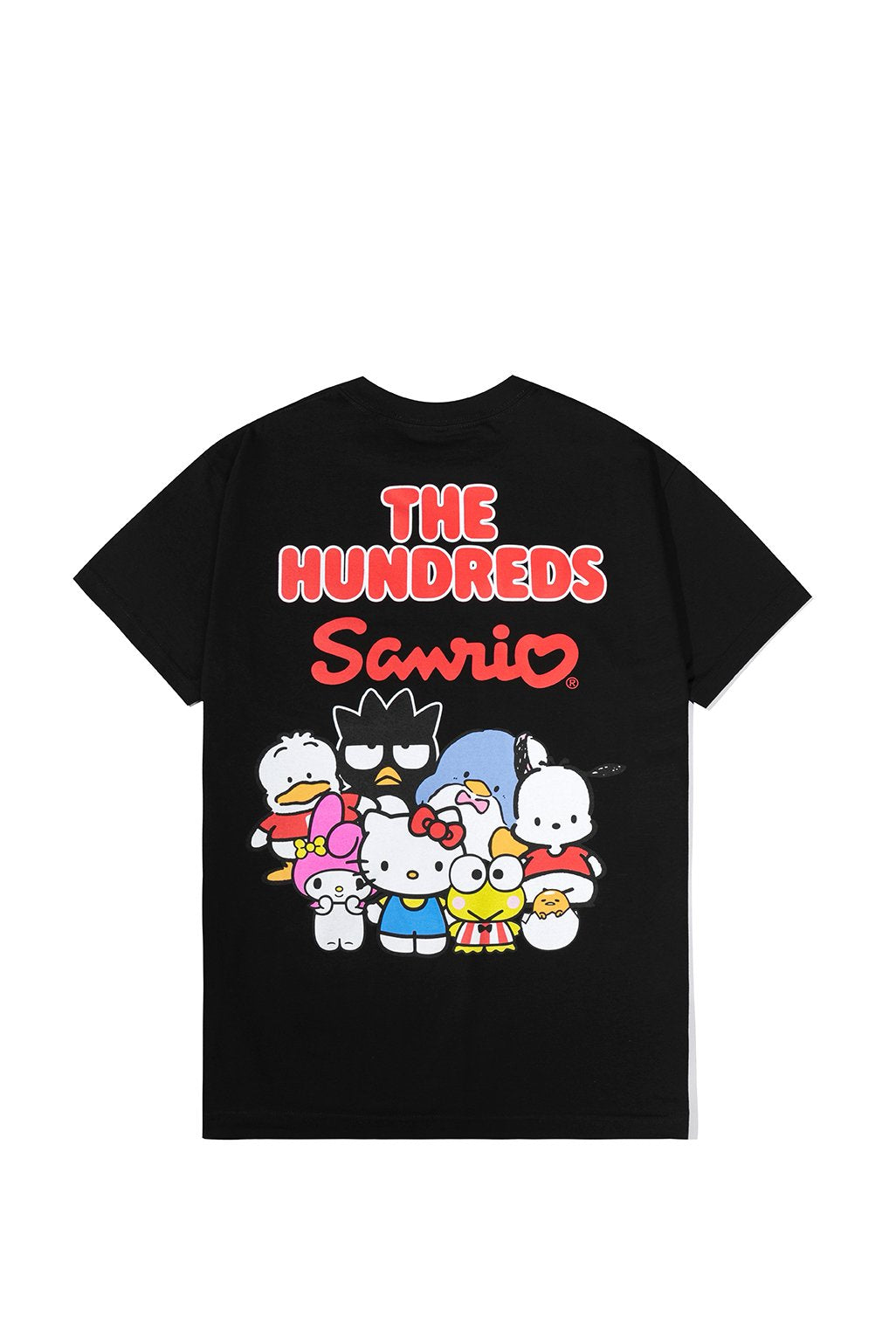 The Hundreds x Sanrio Kitty Bar Logo T-Shirt in Schwarz