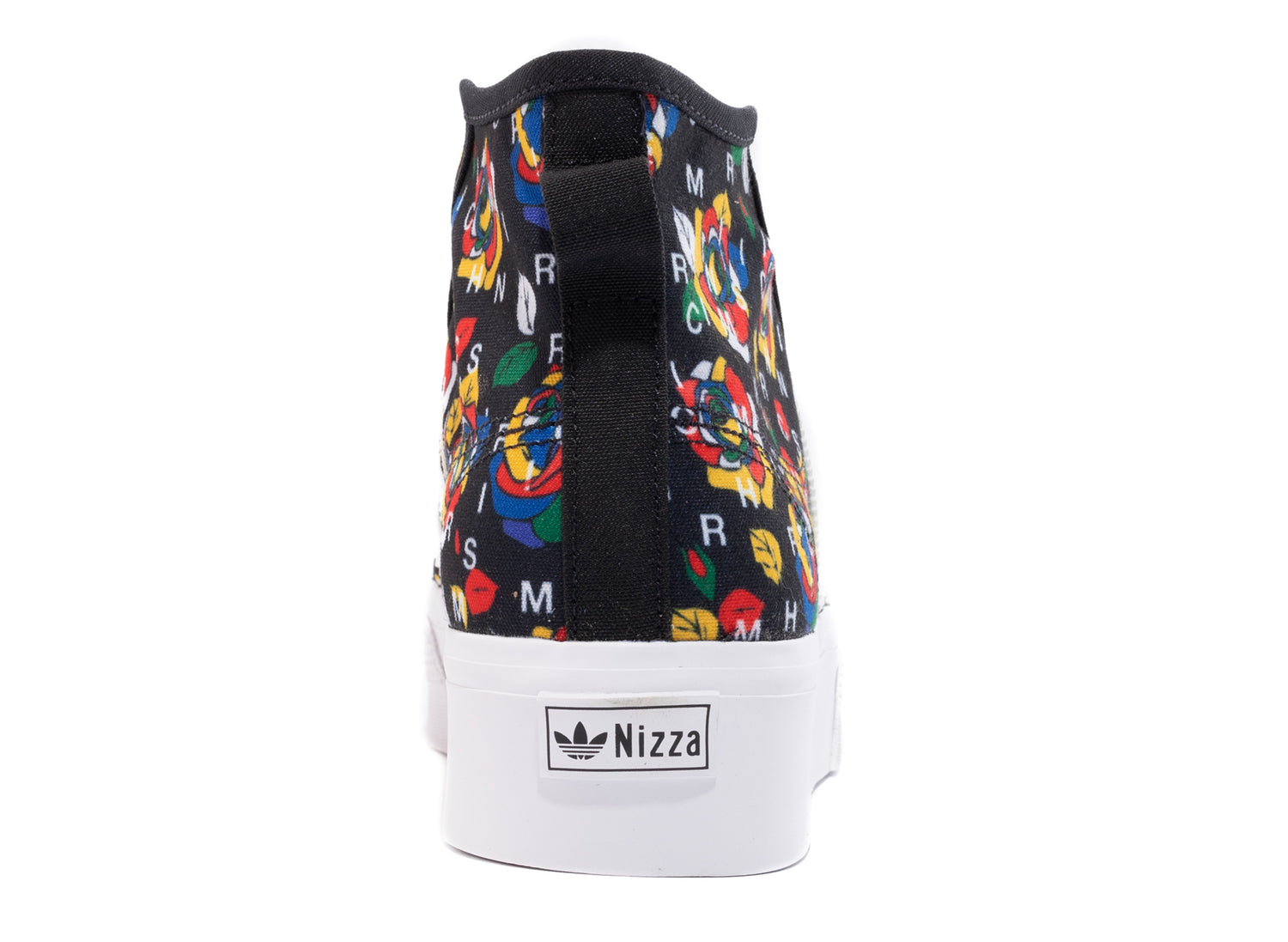 Women's Adidas Nizza Platform Mid in Core Black / Flat White - view 2