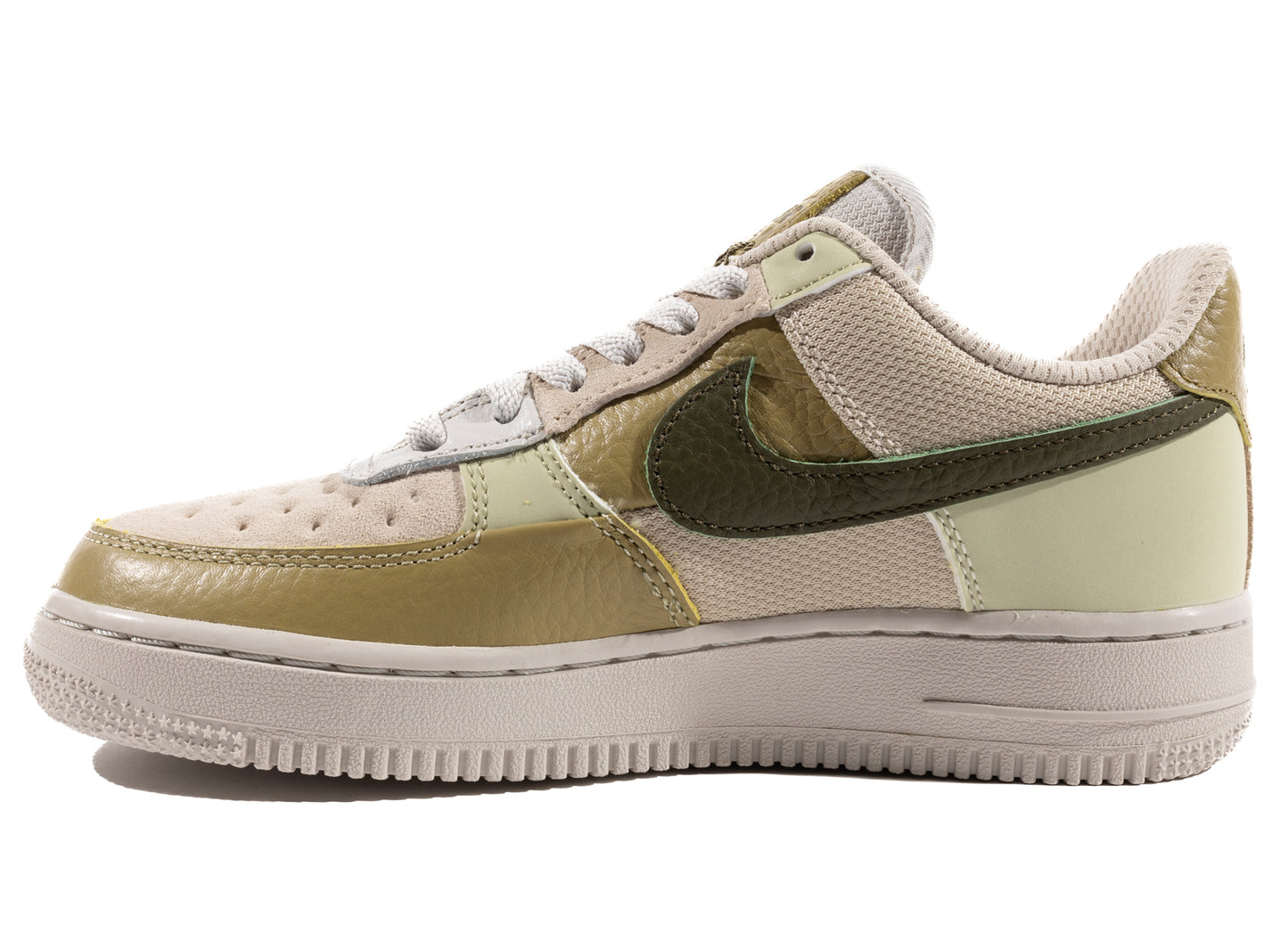 Women's Air Force 1 in Light Bone / Rough Green / Olive Aura