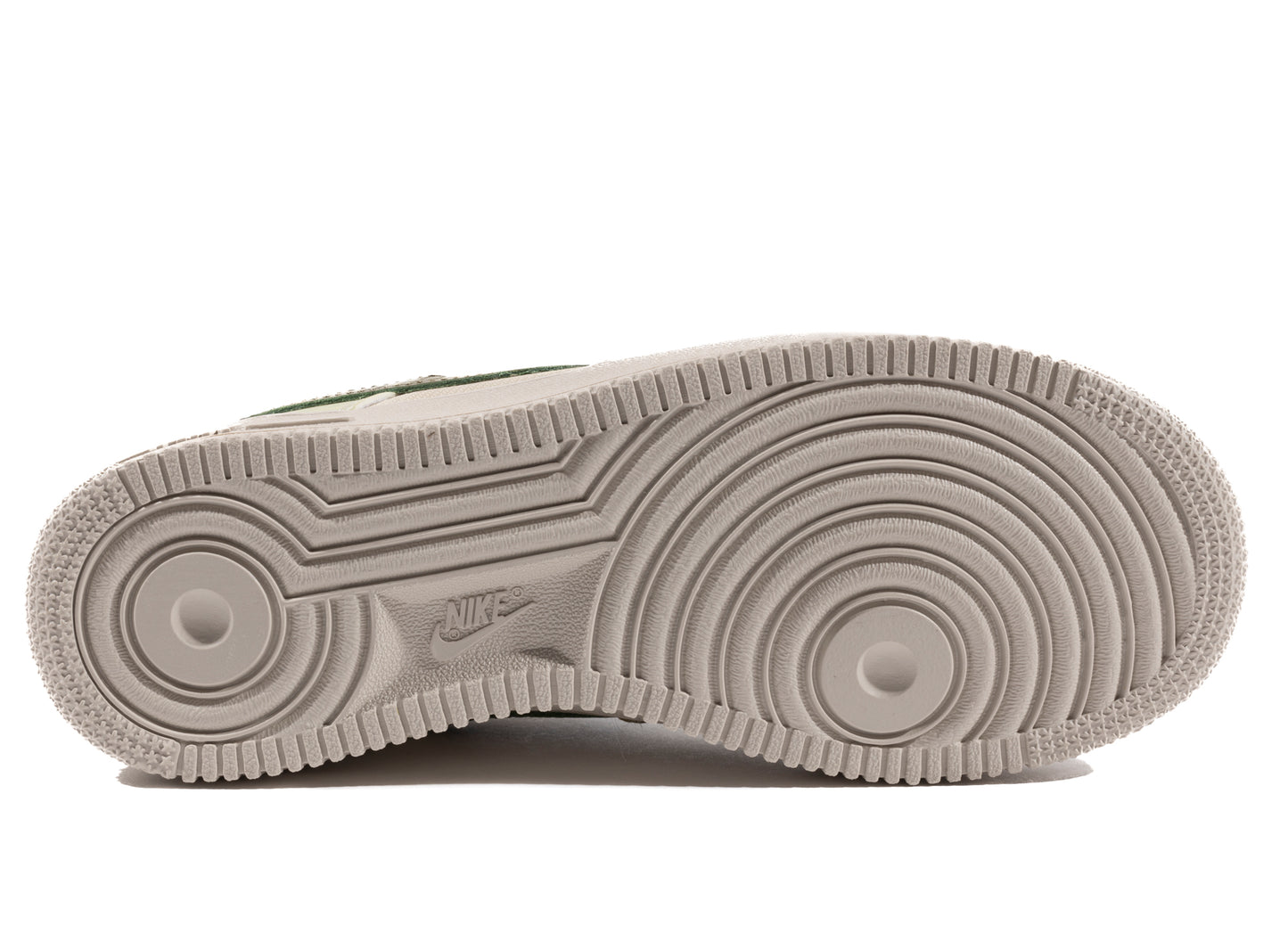 Women's Air Force 1 in Light Bone / Rough Green / Olive Aura