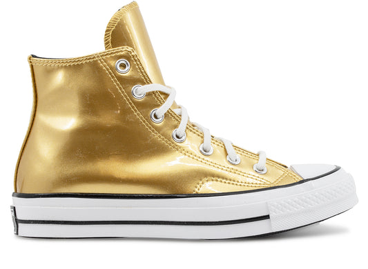 Women's Converse Chuck 70 Hi 'Industrial Glam' in Gold / Egret / Black