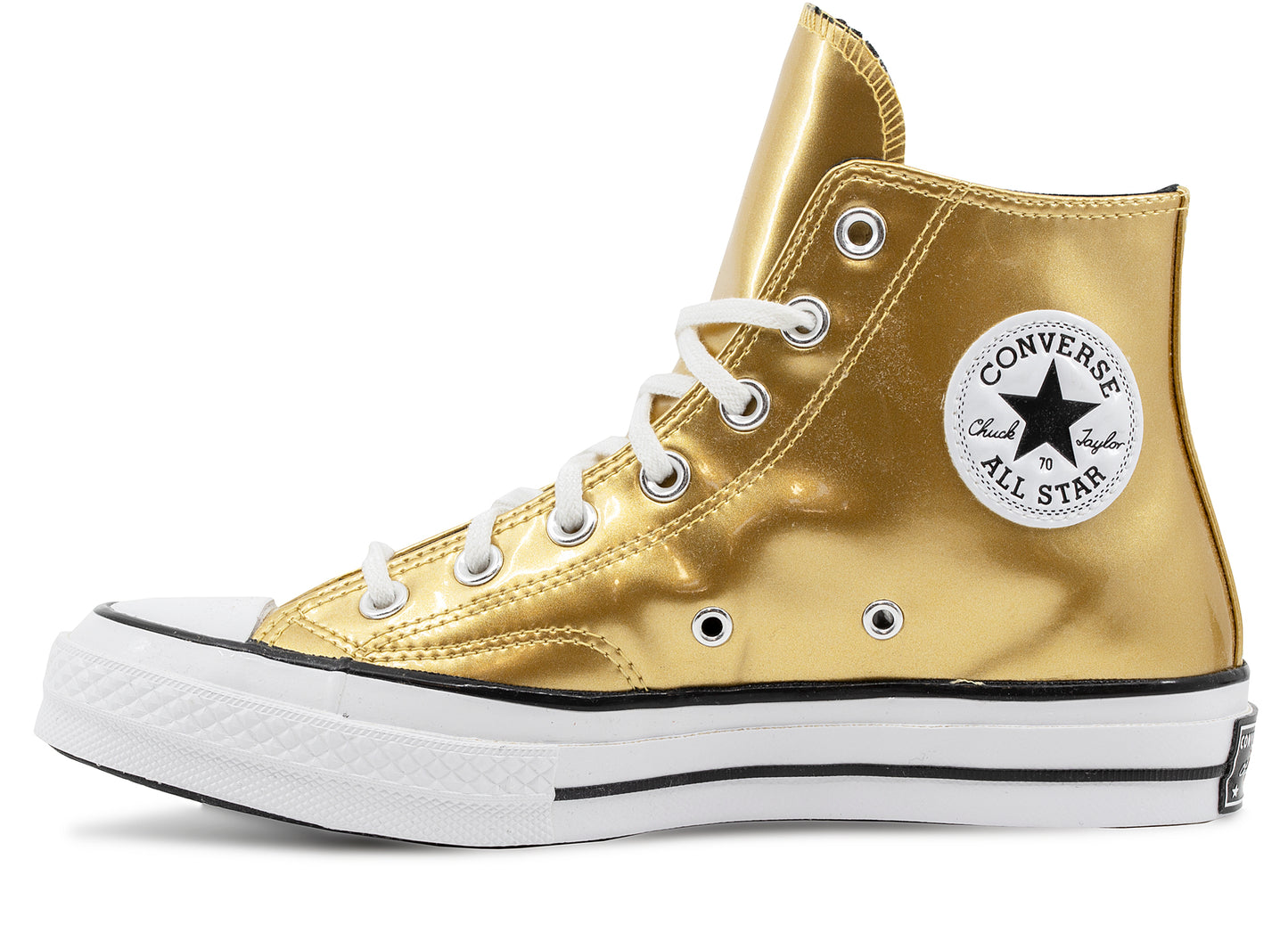 Women's Converse Chuck 70 Hi 'Industrial Glam' in Gold / Egret / Black