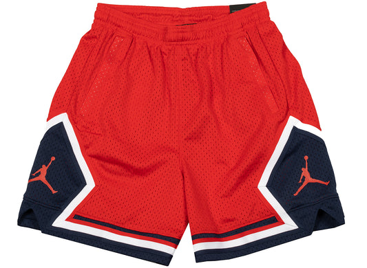Women's Jordan Essential Diamond Shorts in University Red / White / Black