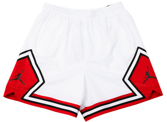 Women's Jordan Essential Shorts in White / University Red