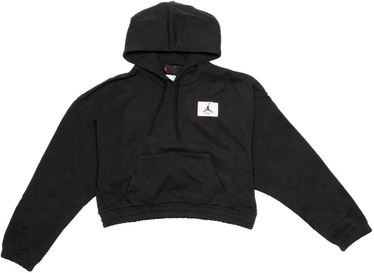 Women's Jordan Essentials Cropped Hoodie in Black