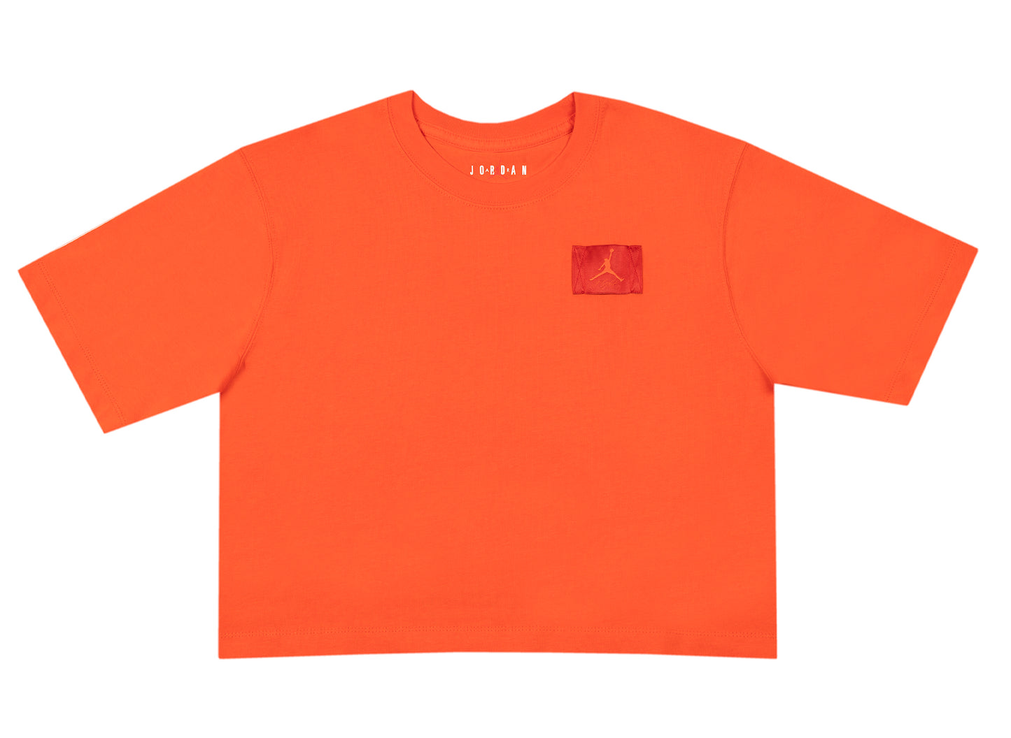 Women's Jordan Essentials Cropped Top in Habanero Red / Gym Red
