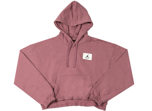 Women's Jordan Essentials Fleece Hoodie in Light Mulberry / Heather / Cave Purple